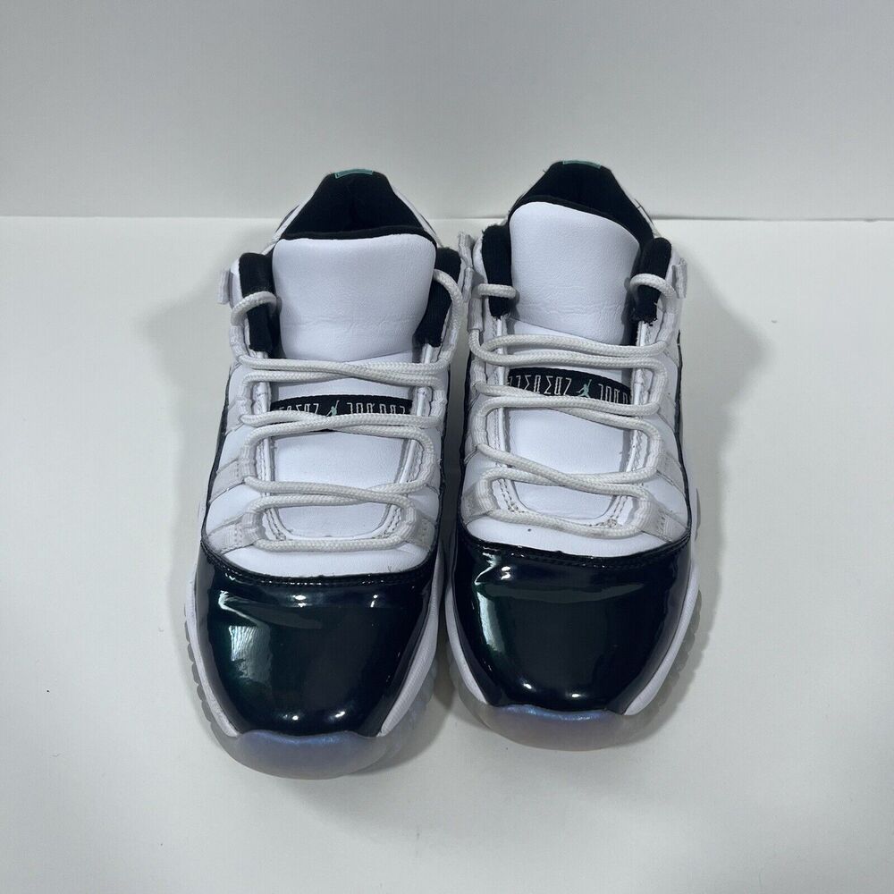 Size 4Y / 5.5 W - Air Jordan 11 Retro Low Emerald - Picture 4 of 7